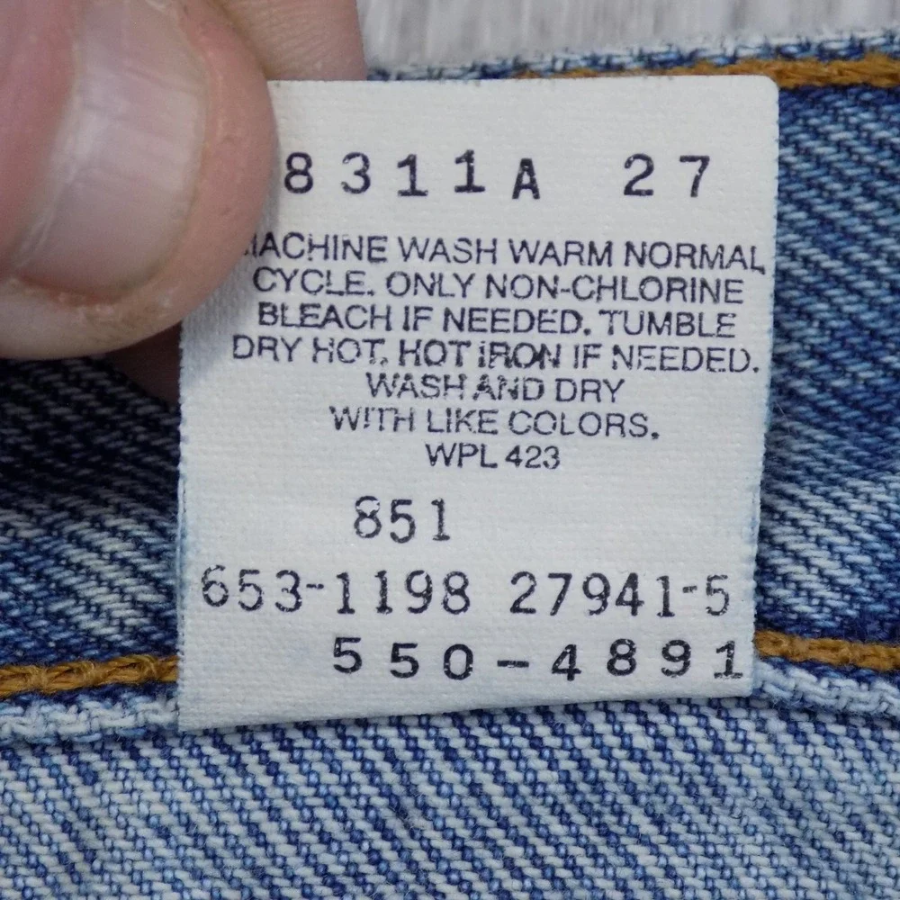 Vintage 90's Levi's 550 Relaxed Fit Jeans Mens 42x30 Blue Made in USA EUC